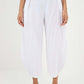 Italian Plain Layered 3/4 Linen Jogger