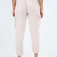 Italian Full Length Linen Cargo Pants