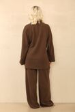 Long Sleeve Corduroy Kimono With Palazzo Trousers