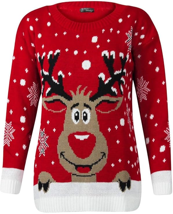 Mens Rudolph Christmas Xmas Jumper
