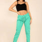 Italian Glitter Drawstring Waistband Magic Pants