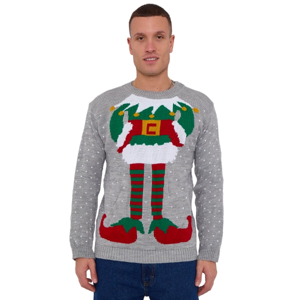 Mens Joker Christmas Xmas Jumper