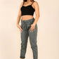 Italian Glitter Drawstring Waistband Magic Pants