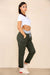 Italian Plain Drawstring Cotton Joggers