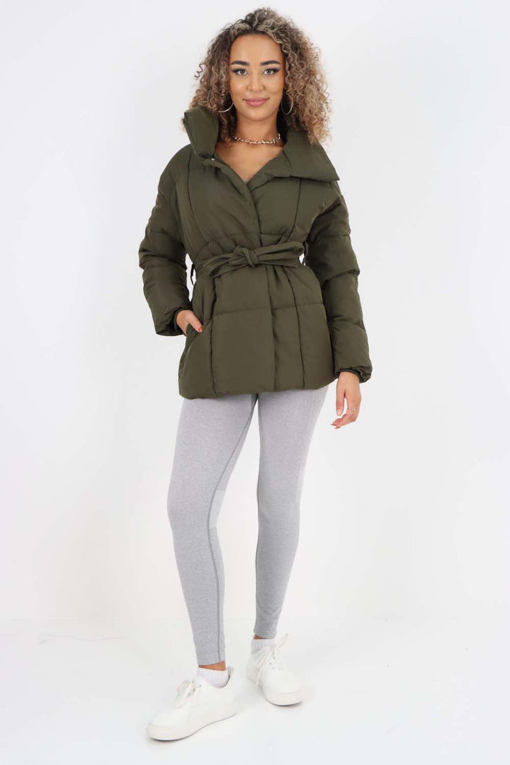 Italian Belted Hooded Jacket Coat