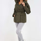 Italian Belted Hooded Jacket Coat