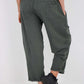 Italian Pleated Cotton Trousers With Side Pockets