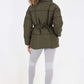 Italian Belted Hooded Jacket Coat