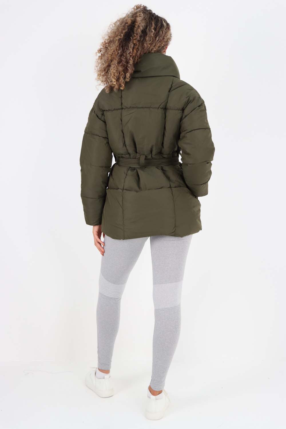 Italian Belted Hooded Jacket Coat