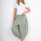 Italian Plain Linen Hareem Pants