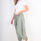 Italian Plain Linen Hareem Pants
