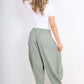 Italian Plain Linen Hareem Pants