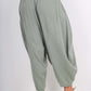 Italian Plain Linen Hareem Pants