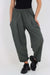 Italian Pleated Cotton Trousers With Side Pockets