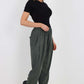 Italian Pleated Cotton Trousers With Side Pockets