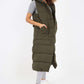 Italian Belted Hooded Long Gilet
