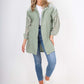 Italian Lace Sleeve Hooded Long Cardigan