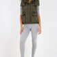 Italian Padded Pockets Hooded Gilet