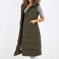 Italian Belted Hooded Long Gilet
