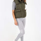Italian Padded Pockets Hooded Gilet