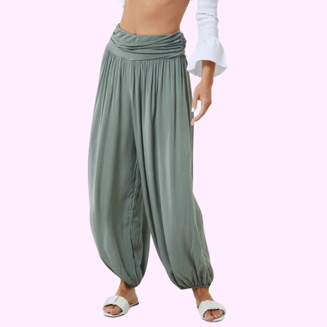 HAREM JERSEY WAISTBAND TROUSERS