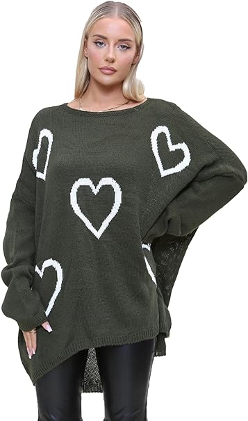 5 Heart Oversized Jumper