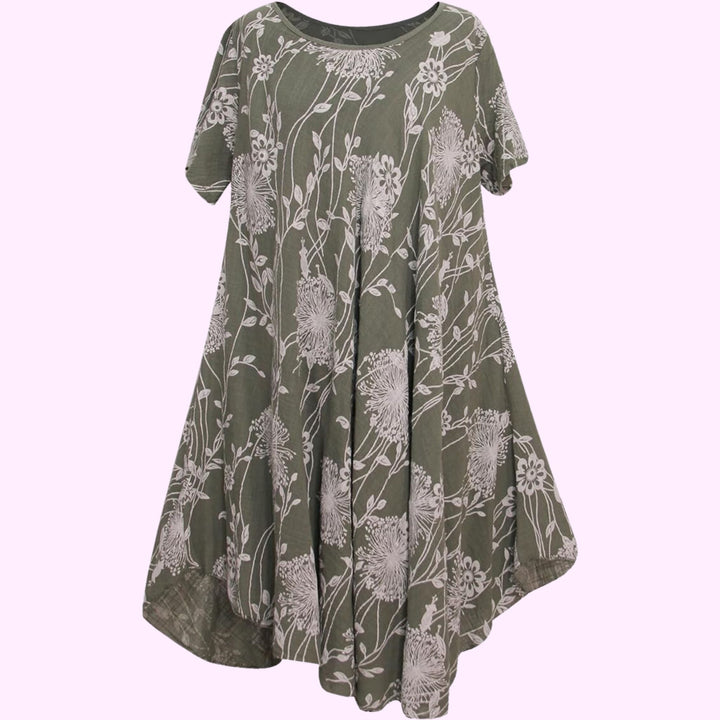 Italian A-Line Flowy Swing Dress