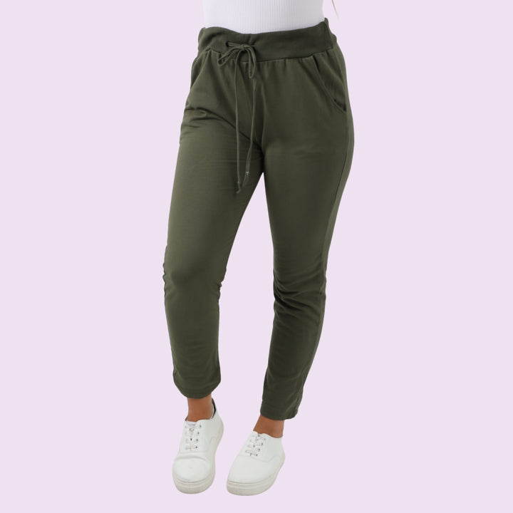 Plain Drawstring Magic Joggers