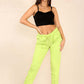 Italian Glitter Drawstring Waistband Magic Pants