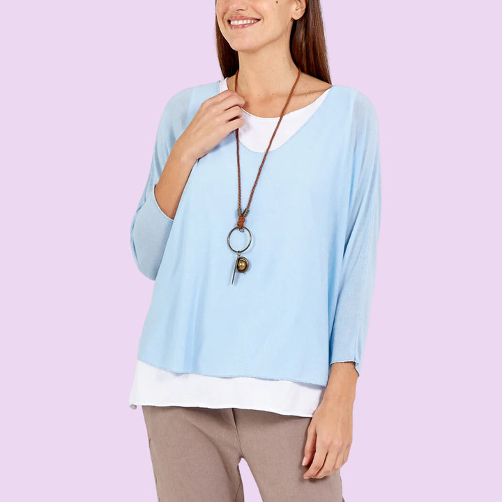 Necklace Double Layer Top