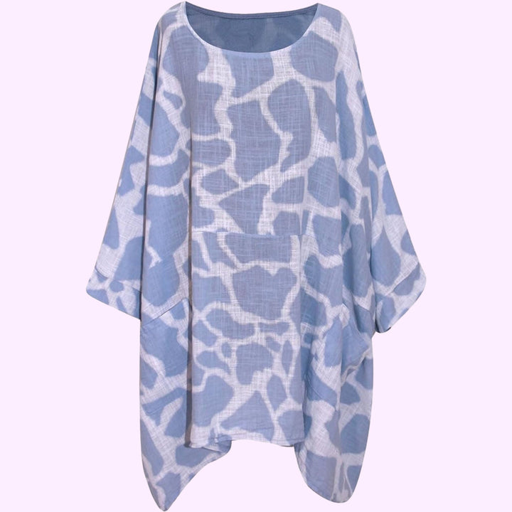 Italian Animal Print Tunic Top