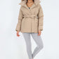 Italian Belted Hooded Jacket Coat