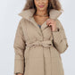 Italian Belted Hooded Jacket Coat