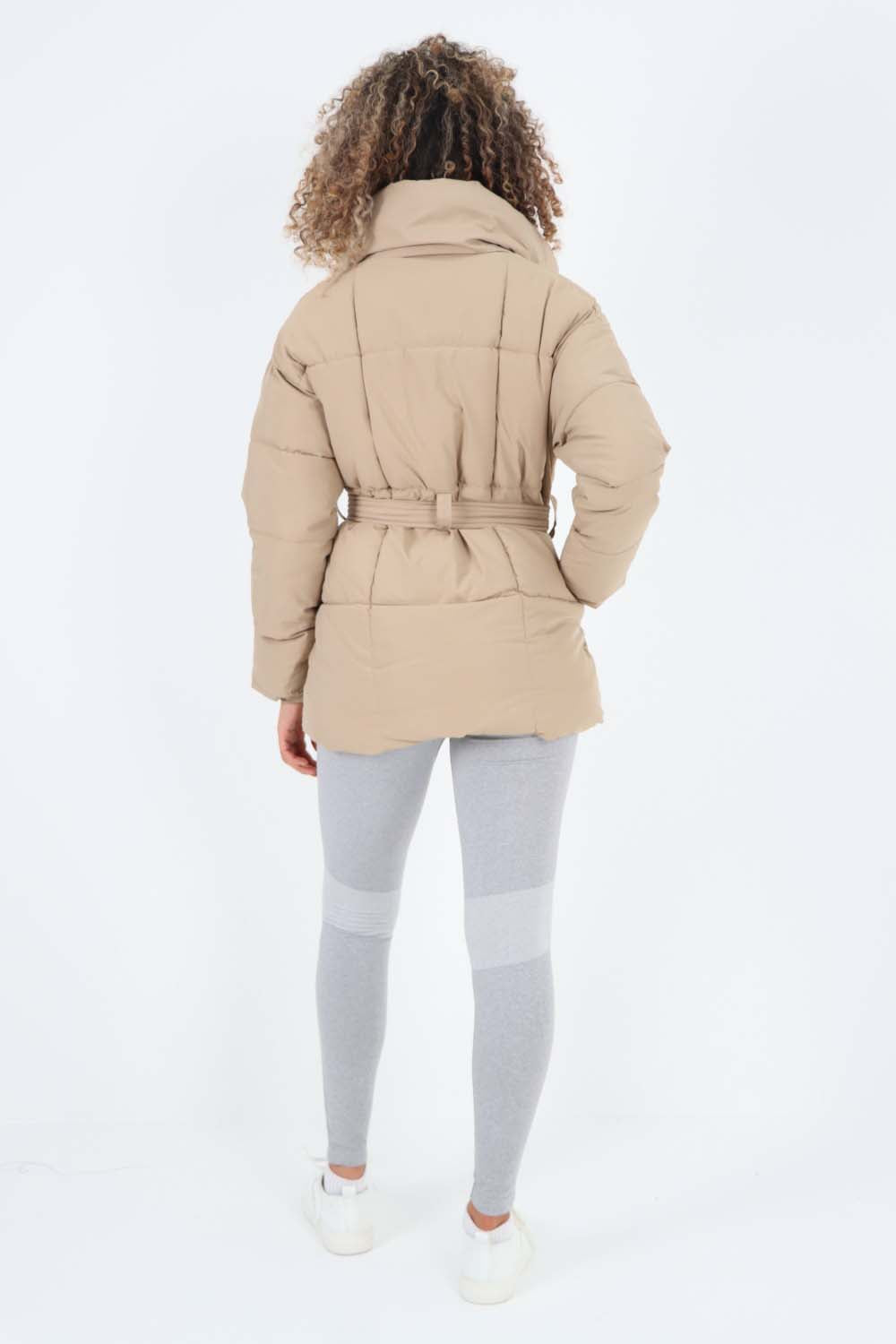 Italian Belted Hooded Jacket Coat