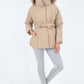 Italian Belted Hooded Jacket Coat