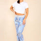 Italian Paisley Print Drawstring Cotton Joggers