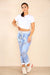 Italian Paisley Print Drawstring Cotton Joggers