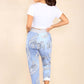 Italian Paisley Print Drawstring Cotton Joggers