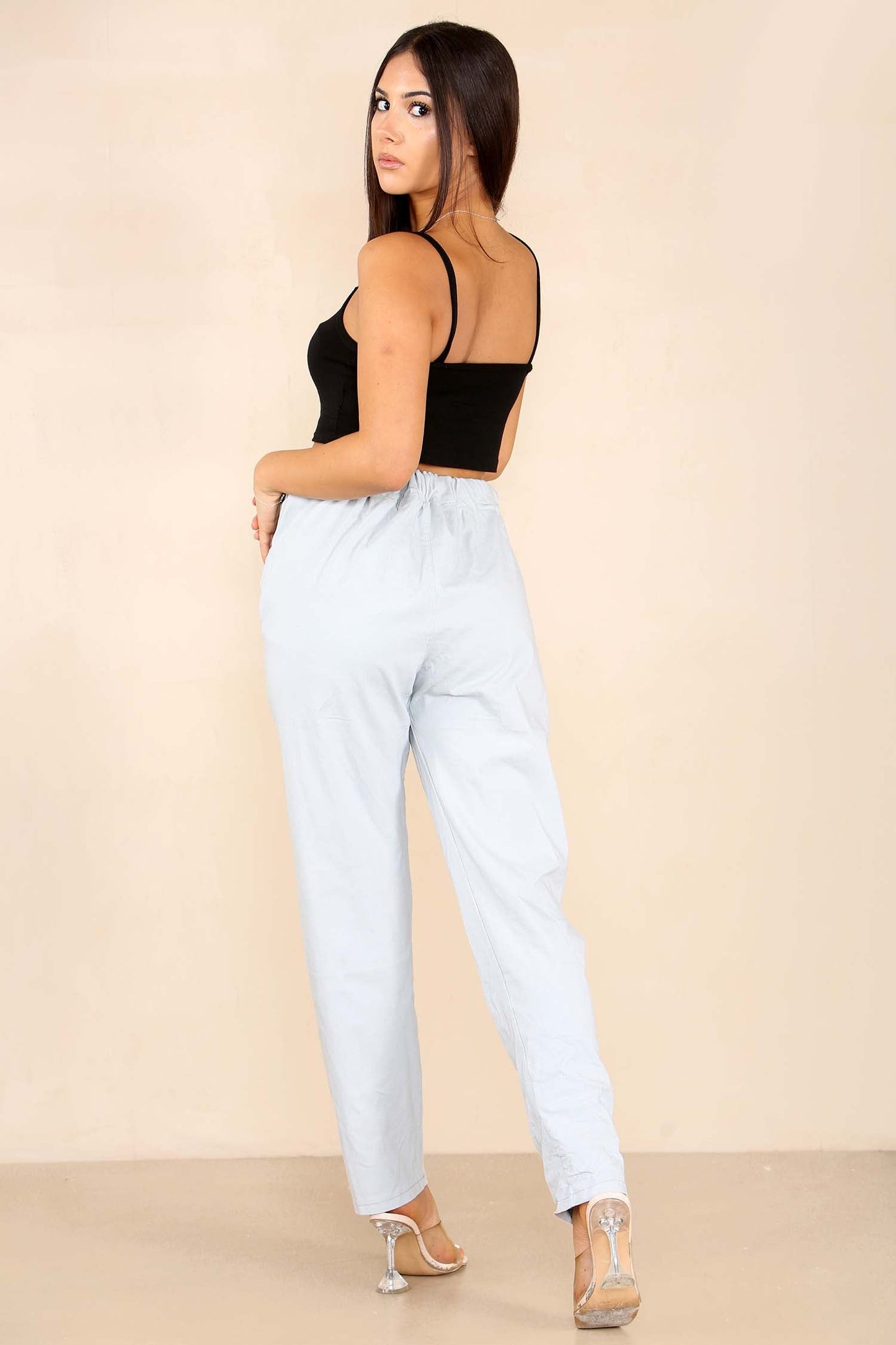 Italian Glitter Drawstring Waistband Magic Pants