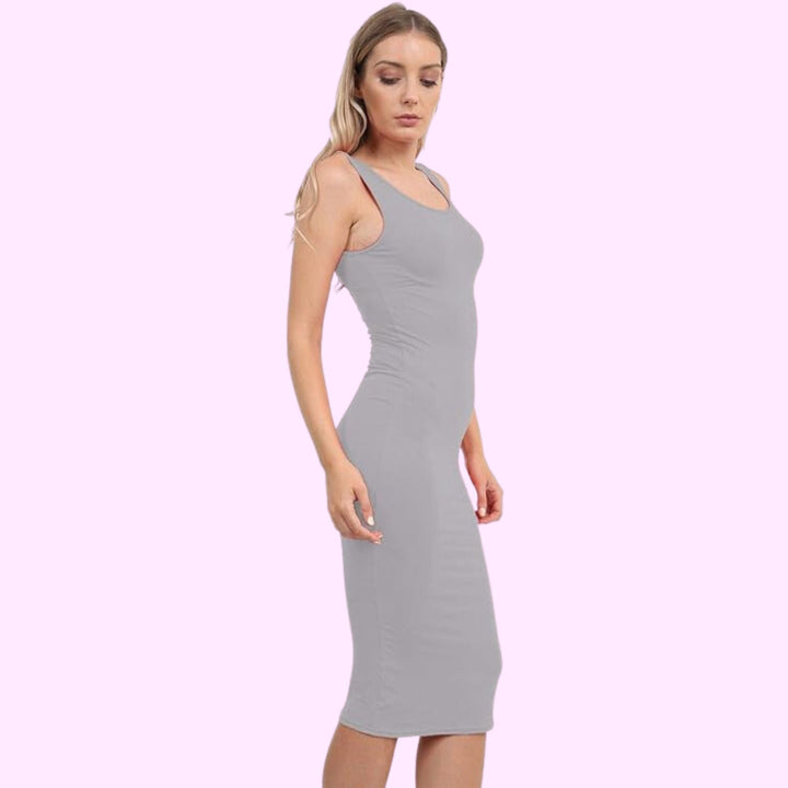 Sleeveless Bodycon Midi Dress