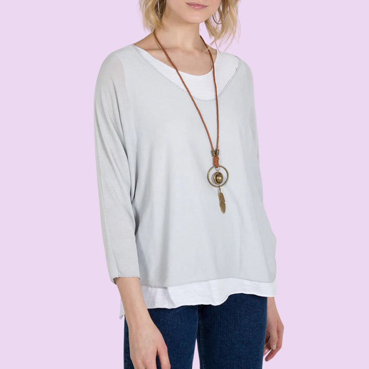 Necklace Double Layer Top