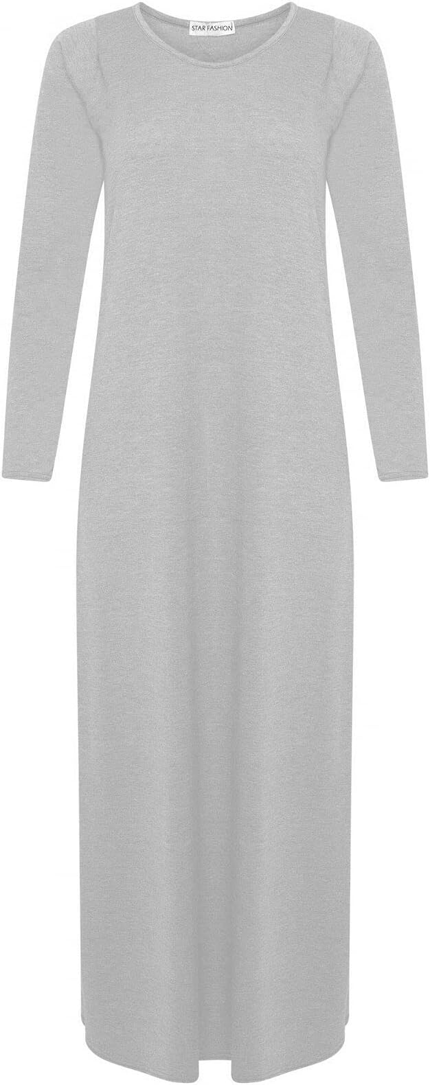 Plain Round Neck Maxi