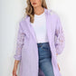 Italian Lace Sleeve Hooded Long Cardigan