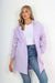 Italian Lace Sleeve Hooded Long Cardigan
