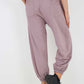 Italian Ruched Hem Cotton Trousers With Side Pockets