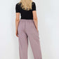 Italian Pleated Cotton Trousers With Side Pockets