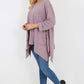 Italian Diagonal Pockets Cotton Tunic Top