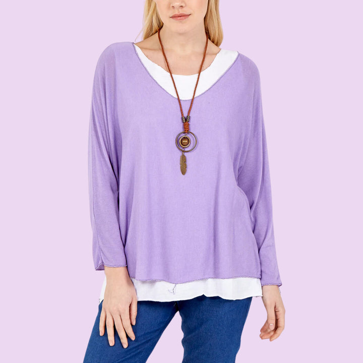 Necklace Double Layer Top