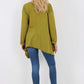 Italian Diagonal Pockets Cotton Tunic Top
