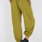 Italian Drawstring Cotton Harem Trousers With Side Pockets